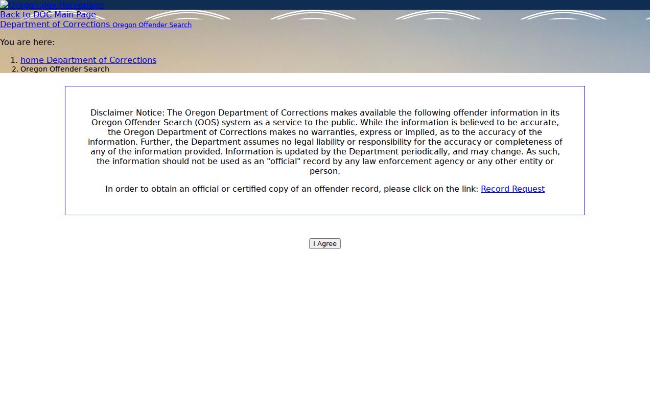 Grant County criminal history Oregon offender search